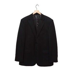 CIANNI Cellini Black Single Breasted Wool Charles Blazer Sz 44L